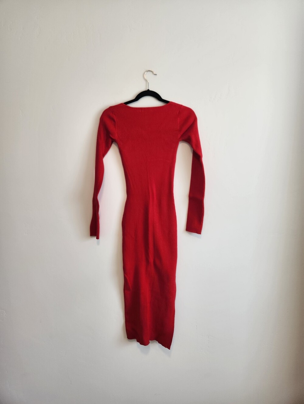 NA-KD Scoop Neck Midi Slit Dress Size XS - Picture 6 of 10